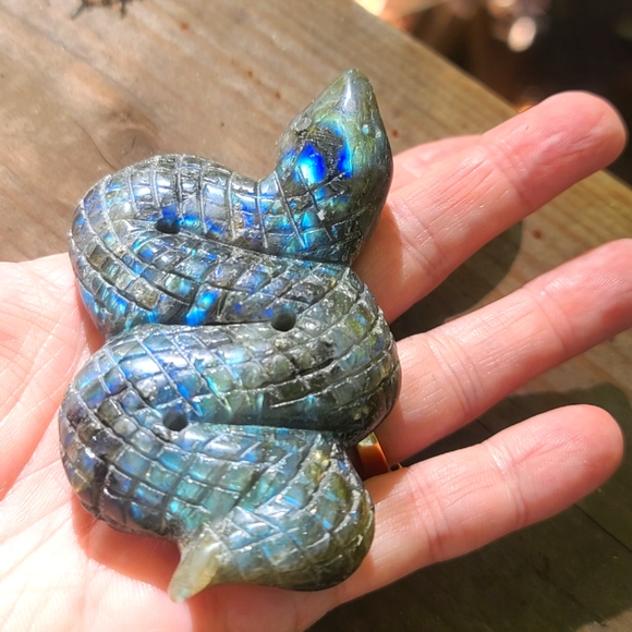 Dark Kharma by Avelon Other - LAST ONE! Laboradite hand carved serpent 🐍 familiar approx 3"